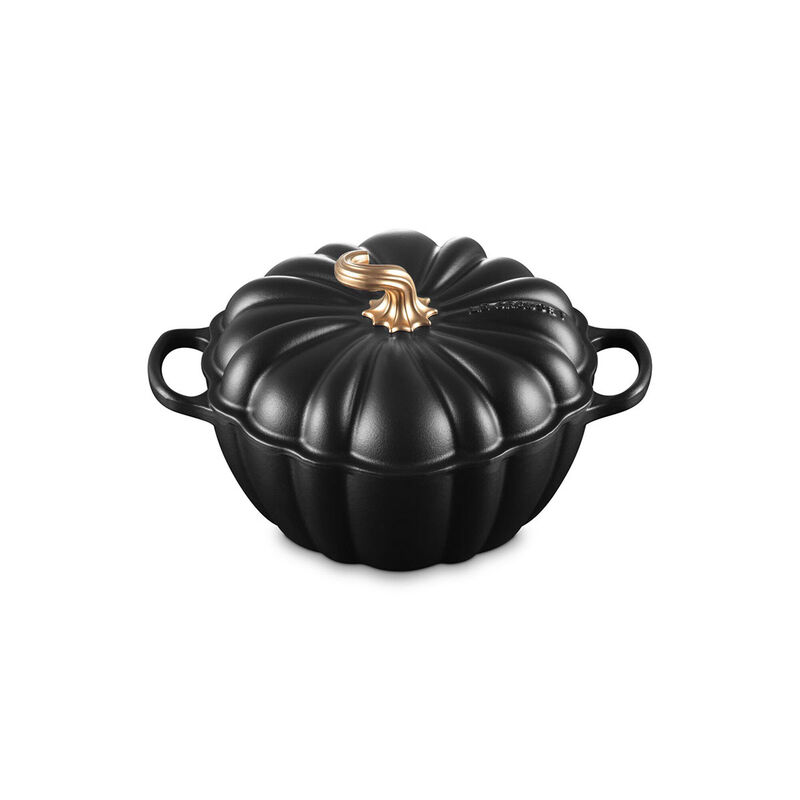 Le Creuset Signature Pumpkin Cocotte 24cm Foret Gold Knob image number 8